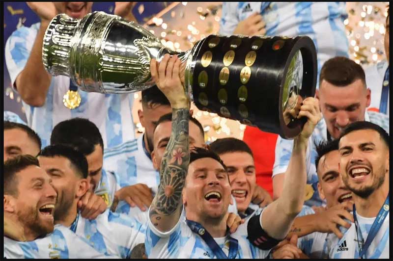 فیلم کامل جشن قهرمانی آرژانتین در فینالیسیما 2022